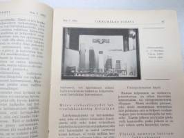 Tikkurilan Viesti 1932 nr 3 -asiakaslehti, sisältää mm. asiapitoisia ammattiartikkeleita maalaus- suojaus- ja pinnoitustöistä ja materiaaleista -customer