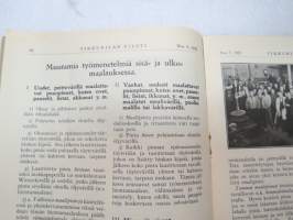 Tikkurilan Viesti 1932 nr 3 -asiakaslehti, sisältää mm. asiapitoisia ammattiartikkeleita maalaus- suojaus- ja pinnoitustöistä ja materiaaleista -customer