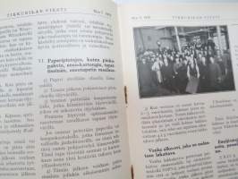 Tikkurilan Viesti 1932 nr 3 -asiakaslehti, sisältää mm. asiapitoisia ammattiartikkeleita maalaus- suojaus- ja pinnoitustöistä ja materiaaleista -customer