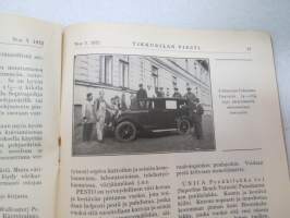 Tikkurilan Viesti 1932 nr 3 -asiakaslehti, sisältää mm. asiapitoisia ammattiartikkeleita maalaus- suojaus- ja pinnoitustöistä ja materiaaleista -customer