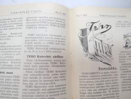 Tikkurilan Viesti 1932 nr 3 -asiakaslehti, sisältää mm. asiapitoisia ammattiartikkeleita maalaus- suojaus- ja pinnoitustöistä ja materiaaleista -customer