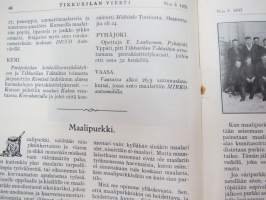 Tikkurilan Viesti 1933 nr 3 -asiakaslehti, sisältää mm. asiapitoisia ammattiartikkeleita maalaus- suojaus- ja pinnoitustöistä ja materiaaleista -customer