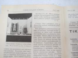 Tikkurilan Viesti 1933 nr 3 -asiakaslehti, sisältää mm. asiapitoisia ammattiartikkeleita maalaus- suojaus- ja pinnoitustöistä ja materiaaleista -customer