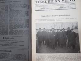 Tikkurilan Viesti 1933 nr 1 -asiakaslehti, sisältää mm. asiapitoisia ammattiartikkeleita maalaus- suojaus- ja pinnoitustöistä ja materiaaleista -customer