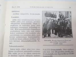 Tikkurilan Viesti 1934 nr 3 -asiakaslehti, sisältää mm. asiapitoisia ammattiartikkeleita maalaus- suojaus- ja pinnoitustöistä ja materiaaleista -customer