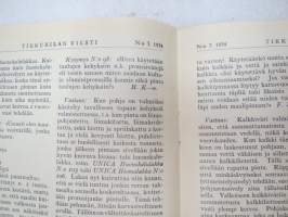 Tikkurilan Viesti 1934 nr 3 -asiakaslehti, sisältää mm. asiapitoisia ammattiartikkeleita maalaus- suojaus- ja pinnoitustöistä ja materiaaleista -customer