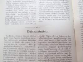 Tikkurilan Viesti 1934 nr 4 -asiakaslehti, sisältää mm. asiapitoisia ammattiartikkeleita maalaus- suojaus- ja pinnoitustöistä ja materiaaleista -customer