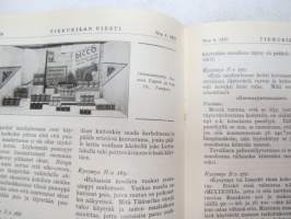 Tikkurilan Viesti 1935 nr 4 -asiakaslehti, sisältää mm. asiapitoisia ammattiartikkeleita maalaus- suojaus- ja pinnoitustöistä ja materiaaleista -customer