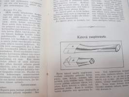 Tikkurilan Viesti 1935 nr 4 -asiakaslehti, sisältää mm. asiapitoisia ammattiartikkeleita maalaus- suojaus- ja pinnoitustöistä ja materiaaleista -customer