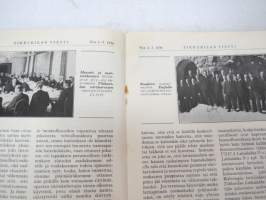 Tikkurilan Viesti 1936 nr 2-3 -asiakaslehti, sisältää mm. asiapitoisia ammattiartikkeleita maalaus- suojaus- ja pinnoitustöistä ja materiaaleista -customer