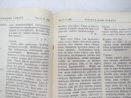 Tikkurilan Viesti 1936 nr 2-3 -asiakaslehti, sisältää mm. asiapitoisia ammattiartikkeleita maalaus- suojaus- ja pinnoitustöistä ja materiaaleista -customer