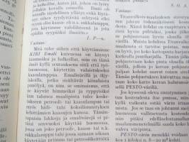 Tikkurilan Viesti 1936 nr 2-3 -asiakaslehti, sisältää mm. asiapitoisia ammattiartikkeleita maalaus- suojaus- ja pinnoitustöistä ja materiaaleista -customer