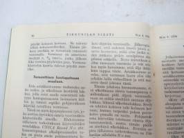 Tikkurilan Viesti 1936 nr 4 -asiakaslehti, sisältää mm. asiapitoisia ammattiartikkeleita maalaus- suojaus- ja pinnoitustöistä ja materiaaleista -customer