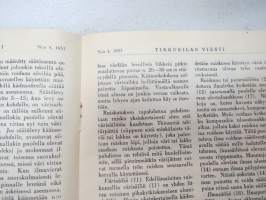 Tikkurilan Viesti 1933 nr 4 -asiakaslehti, sisältää mm. asiapitoisia ammattiartikkeleita maalaus- suojaus- ja pinnoitustöistä ja materiaaleista -customer