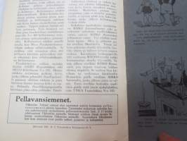 Tikkurilan Viesti 1933 nr 4 -asiakaslehti, sisältää mm. asiapitoisia ammattiartikkeleita maalaus- suojaus- ja pinnoitustöistä ja materiaaleista -customer