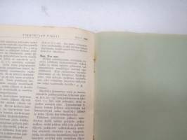 Tikkurilan Viesti 1938 nr 1 -asiakaslehti, sisältää mm. asiapitoisia ammattiartikkeleita maalaus- suojaus- ja pinnoitustöistä ja materiaaleista -customer