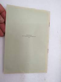 Tikkurilan Viesti 1938 nr 1 -asiakaslehti, sisältää mm. asiapitoisia ammattiartikkeleita maalaus- suojaus- ja pinnoitustöistä ja materiaaleista -customer