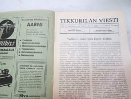 Tikkurilan Viesti 1938 nr 3 -asiakaslehti, sisältää mm. asiapitoisia ammattiartikkeleita maalaus- suojaus- ja pinnoitustöistä ja materiaaleista -customer