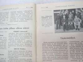 Tikkurilan Viesti 1938 nr 3 -asiakaslehti, sisältää mm. asiapitoisia ammattiartikkeleita maalaus- suojaus- ja pinnoitustöistä ja materiaaleista -customer