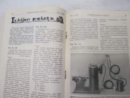 Tikkurilan Viesti 1938 nr 3 -asiakaslehti, sisältää mm. asiapitoisia ammattiartikkeleita maalaus- suojaus- ja pinnoitustöistä ja materiaaleista -customer