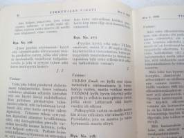 Tikkurilan Viesti 1938 nr 3 -asiakaslehti, sisältää mm. asiapitoisia ammattiartikkeleita maalaus- suojaus- ja pinnoitustöistä ja materiaaleista -customer