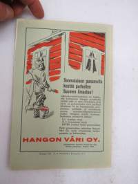 Tikkurilan Viesti 1938 nr 3 -asiakaslehti, sisältää mm. asiapitoisia ammattiartikkeleita maalaus- suojaus- ja pinnoitustöistä ja materiaaleista -customer