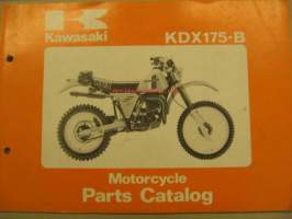 Kawasaki KDX175-B parts catalogue varaosaluettelo