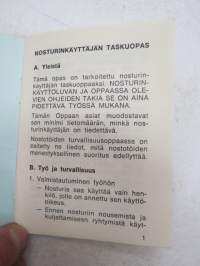 Nosturinkäyttäjän taskuopas -crane operator´s pocket guide