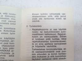 Nosturinkäyttäjän taskuopas -crane operator´s pocket guide