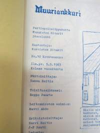 Muuriankkuri - Koroisten Ritarit - 10-vuotisjuhlanumero 1963 -scout magazine
