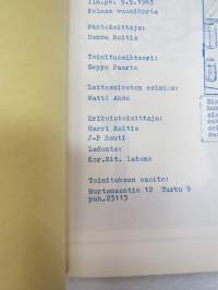 Muuriankkuri - Koroisten Ritarit - 10-vuotisjuhlanumero 1963 -scout magazine