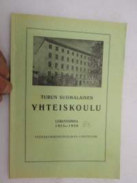 Turun Suomalainen Yhteiskoulu TSYK lukuvuonna 1955-1956 -vuosikertomus oppilasluetteloineen -school yearbook with pupils listings