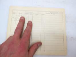 Synnöve Kiviluoto, synt. 7.8.1922 - Auran Tytöt - Pöllöt-vartio -partiolaisen henkilökortti / scout´s person card
