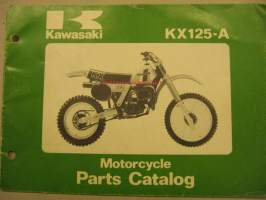 Kawasaki KX125-A parts catalog varaosaluettelo