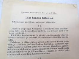 Laki kunnan kätilöistä - (Kätilöntoimien) vuosiyhdistelmä (raportti), Kätilölehti 1947 nr 12 -miwife´s documents