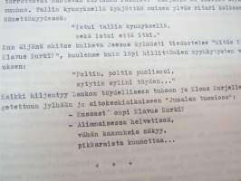 Elinan surma - kirjailija Yrjö Käkönen -kirjoitus Suomen historiasta / kansanperinteestä - artikkelikäsikirjoitus - author´s article on finnish traditional tales