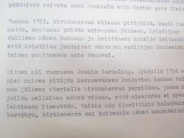 &quot;Entinen kirkkoherra Kemiön pitäjässä... Maisteri Henrik Florinius; esimerkki sellaisista henkilöistä, jotka silminnähtävästi ovat saaneet kokea Jumalan