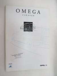 Opel Omega Caravan 1998 -myyntiesite / brochure