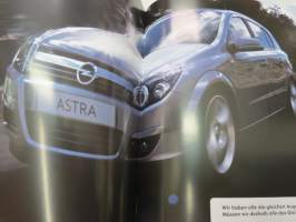 Opel Astra 2005 -myyntiesite / brochure