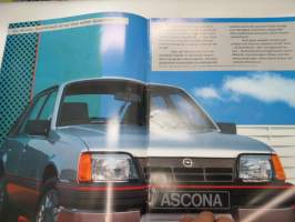 Opel Ascona 1986 -myyntiesite / brochure