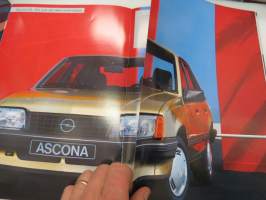 Opel Ascona 1986 -myyntiesite / brochure