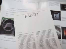 Opel Kadett 1988 -myyntiesite / brochure