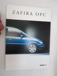 Opel Zafira OPC 2002 -myyntiesite / brochure