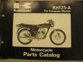 Kawasaki KH125-A parts catalog varaosaluettelo