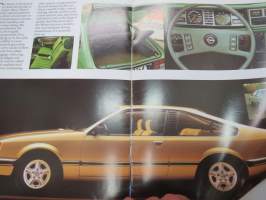 Opel - The Opel Range 1981 mallistoesite englanniksi -myyntiesite / brochure