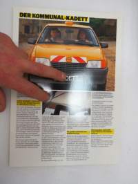 Opel - Der Kommunal-Kadett 1986 -myyntiesite / brochure