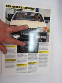 Opel - Der Notarzt-Rekord 1986 -myyntiesite / brochure