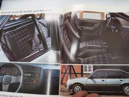 Opel Ascona 1983 -myyntiesite / brochure