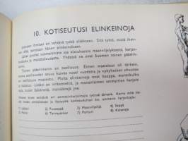 Kotiseutuopas (työkirja, johon merkitään kotiseudun ominaispiirteitä, tapoja, ym.) -school book