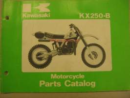 Kawasaki KX250-B parts catalog varaosaluettelo